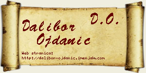 Dalibor Ojdanić vizit kartica
